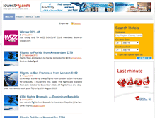 Tablet Screenshot of lowestfly.com